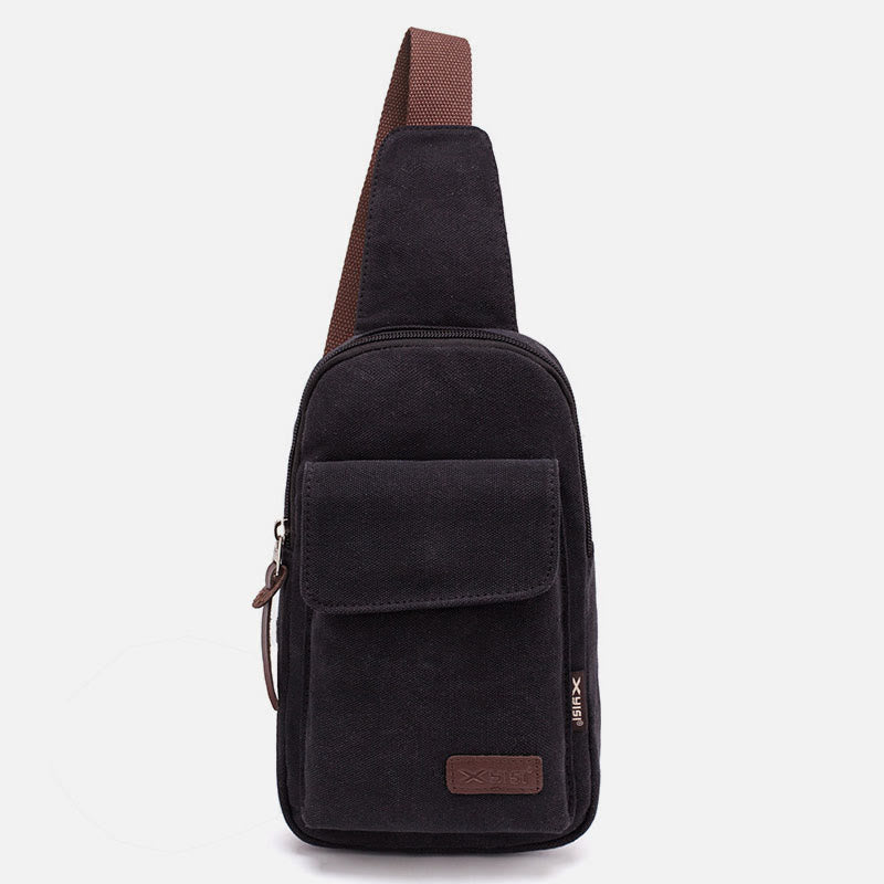 Sling Bag for Men – Multifunctional Outdoor Sports Canvas Chest Bag