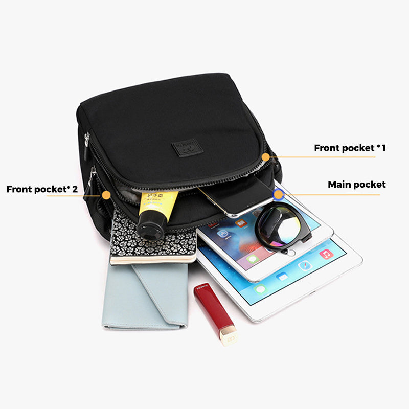 2-in-1 Waterproof Lightweight Casual Backpack Shoulder Bag for Women