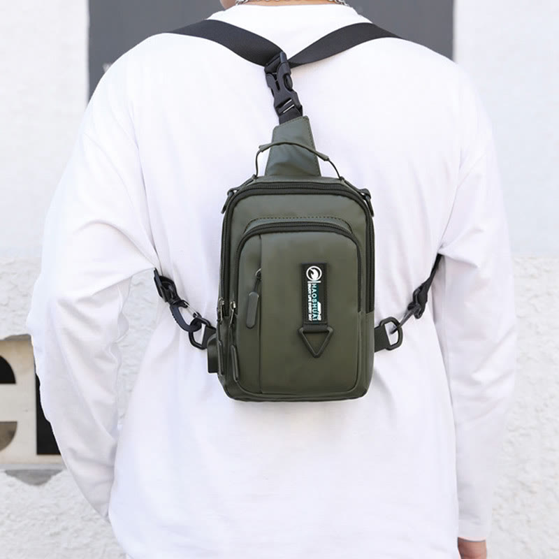 Pratica borsa a tracolla da uomo – Borsa da viaggio impermeabile