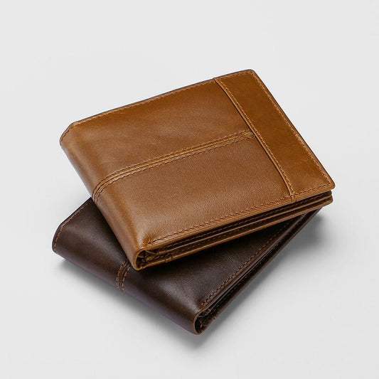 Retro RFID Multi - Slot Wallet – Leather, Stylish and Secure for Men - VOTVO