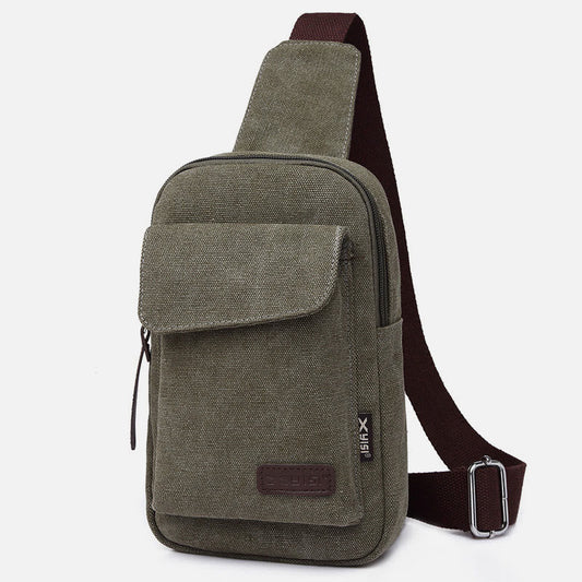 Sling Bag for Men – Multifunctional Outdoor Sports Canvas Chest Bag