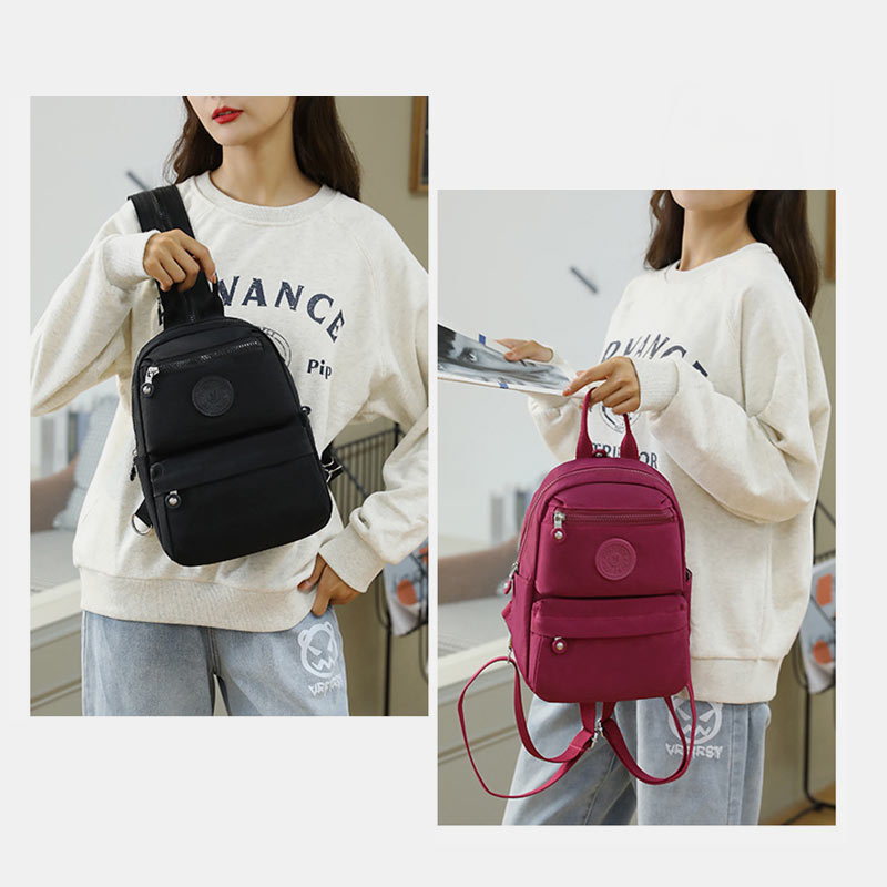 Multifunctional Waterproof Casual Sling Bag Backpack for Women