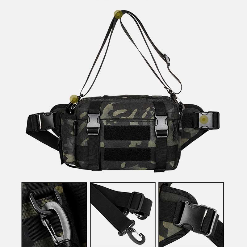Large Camo Tactical Bag for Sports | Nylon Crossbody Bag Waist Bag - VOTVO