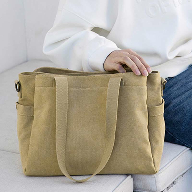 Large Canvas Tote Bag Unisex - Perfect for Daily Use and Travel