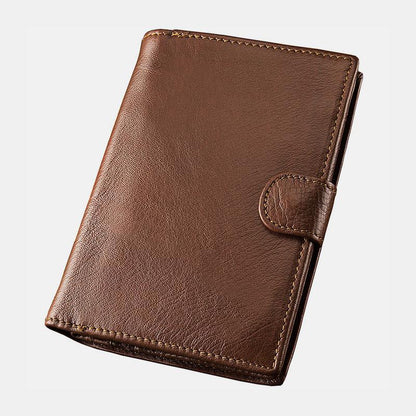 Premium Real Leather Large Capacity Vertical Wallet for Men – Slim, Durable & Stylish