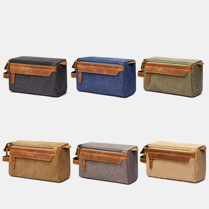 Borsa per il trucco in tela retrò – Borsa da viaggio per donne e uomini