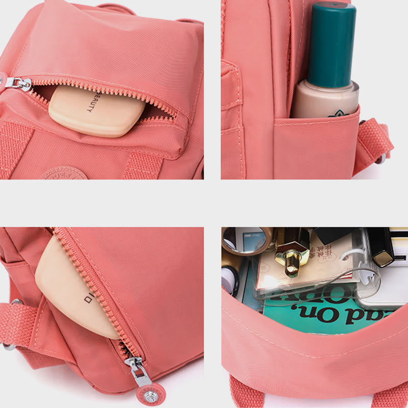 Pure Color Large Capacity Backpack for Women | Leisure Travel & Daily Use