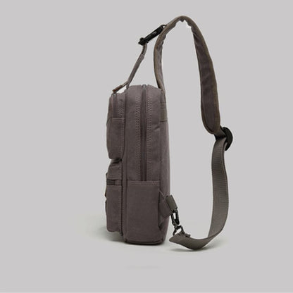 Sling Bag for Men - Retro Canvas Crossbody Fanny Pack Backpack