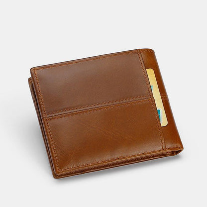Retro RFID Multi - Slot Wallet – Leather, Stylish and Secure for Men - VOTVO
