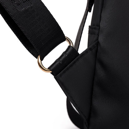 Black Oxford Backpack for Travel and Everyday Use