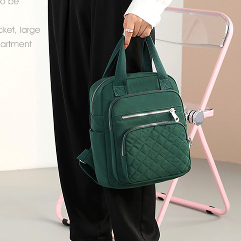 Quilted Backpack Stylish Shoulder Bag for Women Traval Casual Purses
