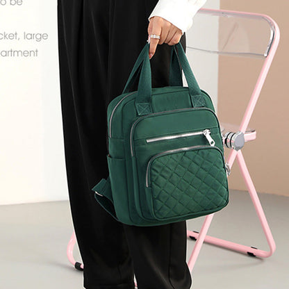 Quilted Backpack Stylish Shoulder Bag for Women Traval Casual Purses