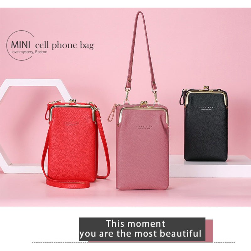 Multifunctional Kiss - Lock Crossbody Phone Bag - VOTVO