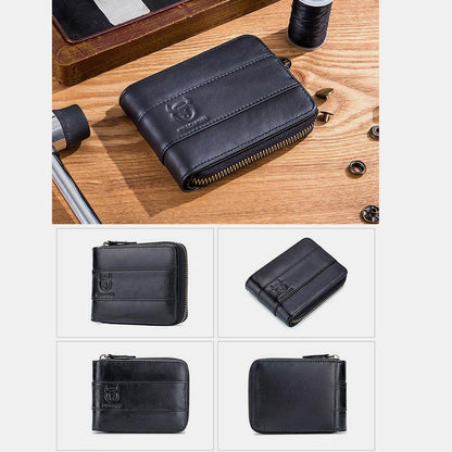 RFID Antimagnetic Vintage Genuine Leather Wallet - VOTVO
