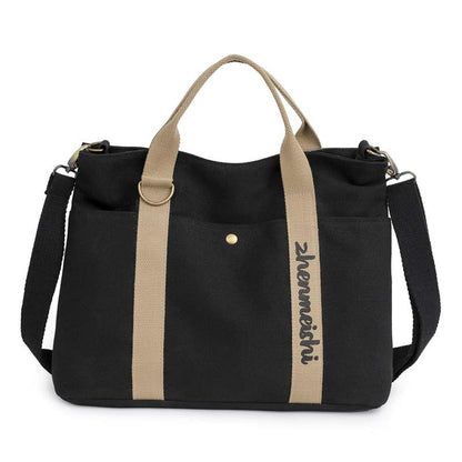 Borsa tote in tela riutilizzabile e impermeabile – Borsa a tracolla versatile