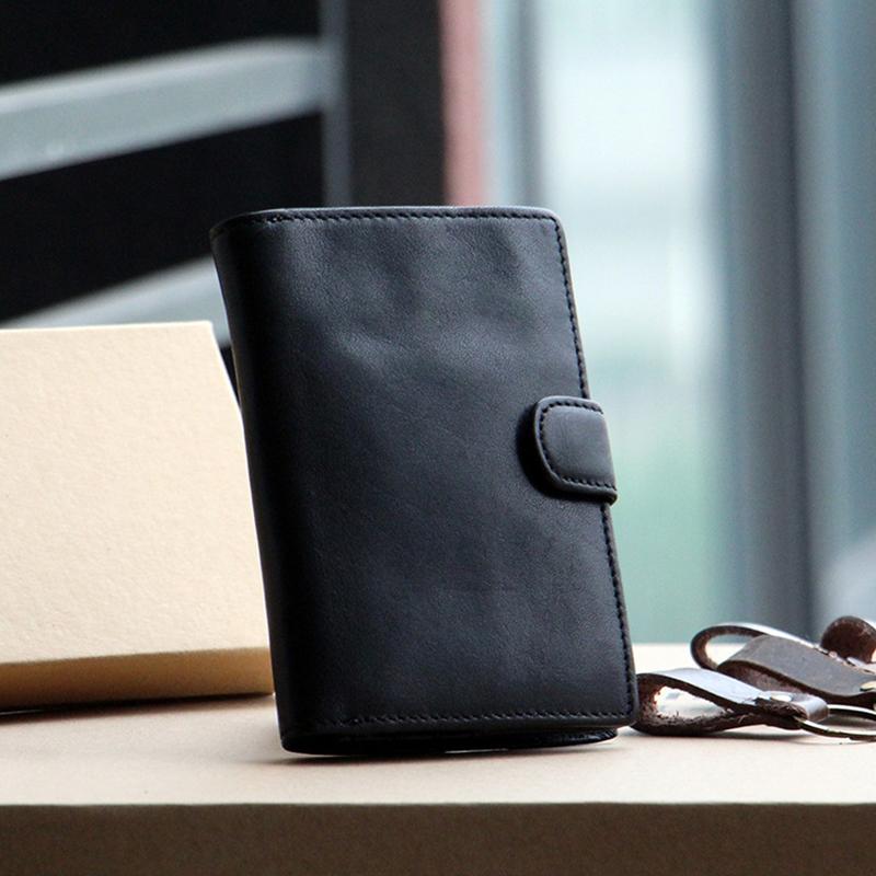 Premium Real Leather Large Capacity Vertical Wallet for Men – Slim, Durable & Stylish