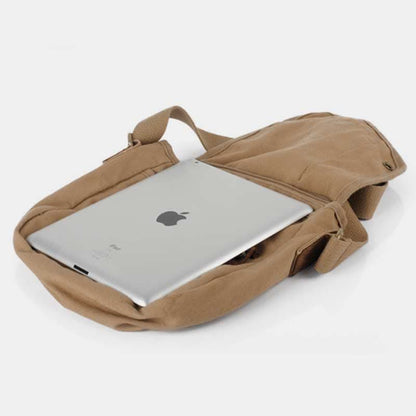 Small Canvas Messenger Bag – Casual Travel & Working Crossbody Shoulder Bag