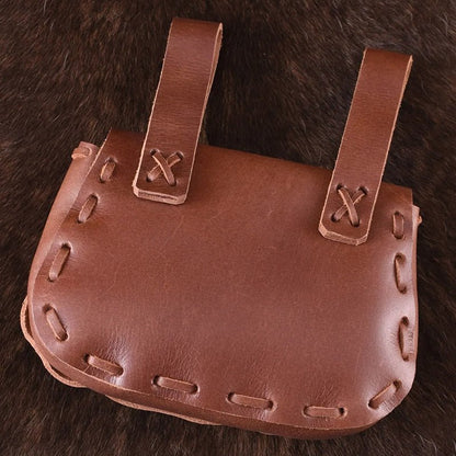 Medieval Leather Bag Pouch – Portable Coin Purse Belt Holster Waist Bag - VOTVO