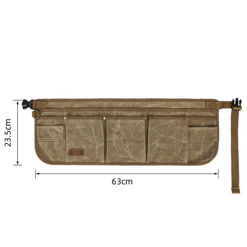 Multi-Slot Tool Belt Pouch – Waterproof Canvas Waist Bag for Tool Organization