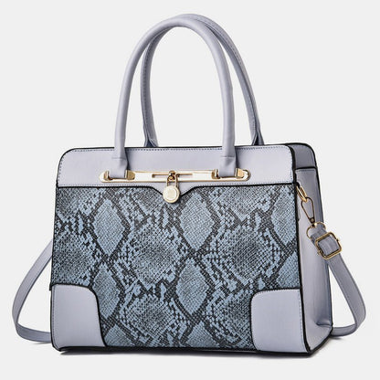 Vintage Women's Top - Handle Satchel Purses Work Tote Shoulder Bag with Long Strap - VOTVO