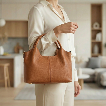Carrina™ Soft Leather Everyday Hobo Bag