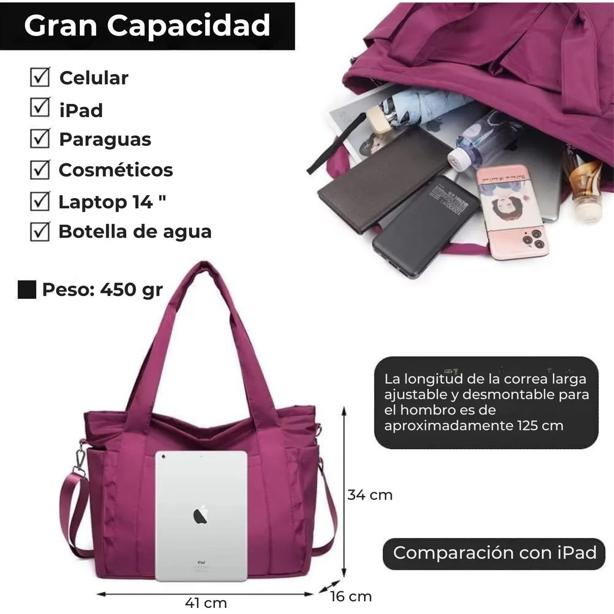 Large Women's Travel Bag